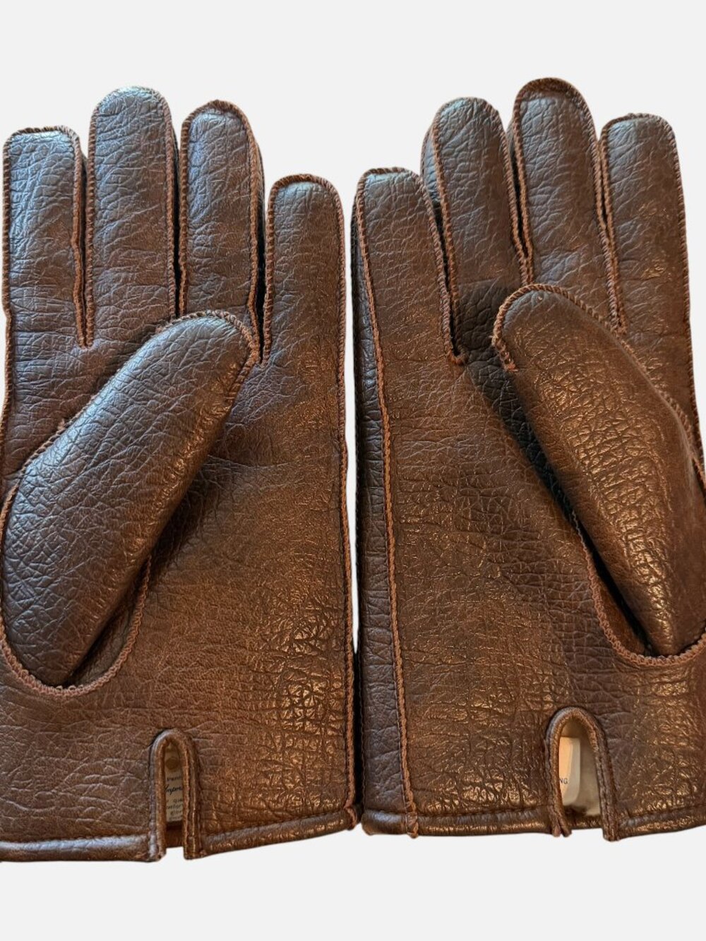 Vintage JC Penney Mens Brown Gloves Size 9- 9.5